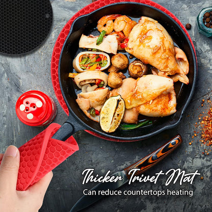 Joyhalo 4 Pack Trivets for Hot Dishes