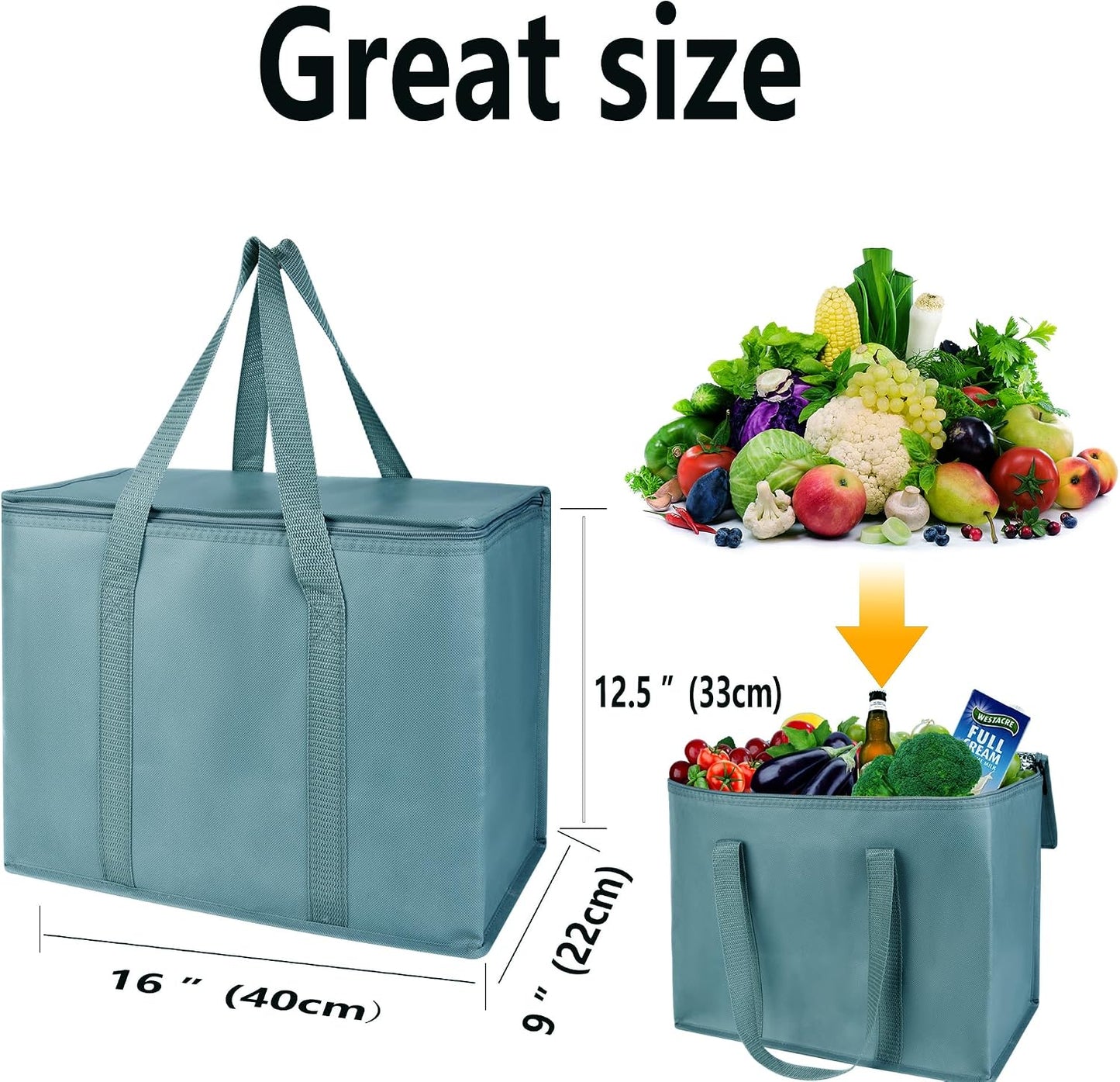 musbus Extra large XXXL Insulated Food Delivery Bag Cooler Bags Keep Food Warm Catering Therma Catering Bag for doordash 22x14x13 Cooler Bags Therma Shopper hot warming RED Pizza BLACK