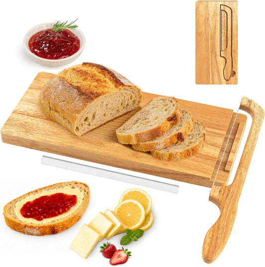 vanerepok Sourdough Bread Bow Knife and Cutting Board With Magnetic Storage