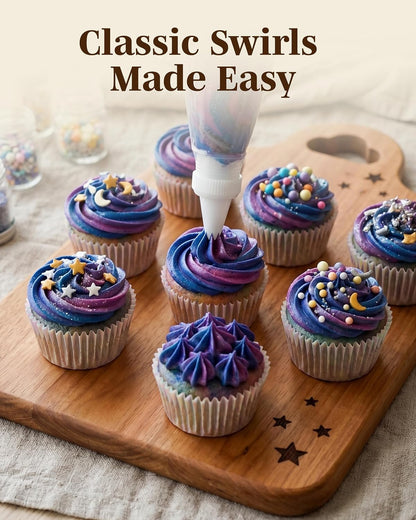 Reusable Plastic Piping Tips, Nozzles Standard Size Star Tip #20