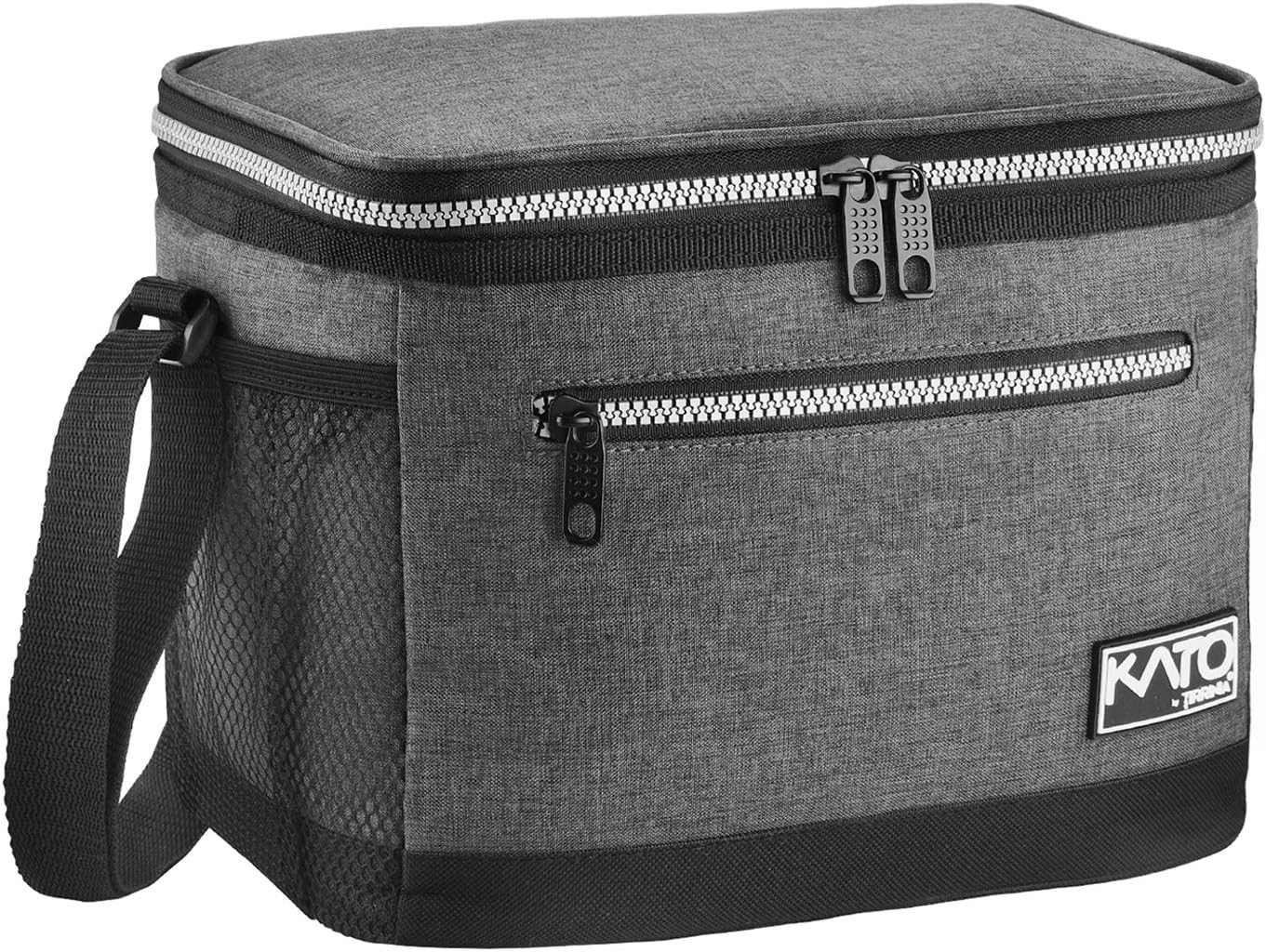 Tirrinia Insulated Lunch Box for Men/Women, Leakproof Lunch Bag for School Work, Large Lunch Tote Kids Boys Girls Student Back to School, Soft Cooler Office Picnic Beach Camping for Adults, Charcoal