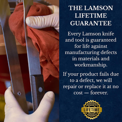 Lamson Fish Spatula, Slotted Metal Turner, 3 x 6 In, Right Hand | Ultra Durable composite handle, dishwasher safe; flexible stainless blade; a dedicated left-handed model is available