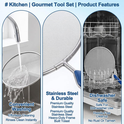 2 Pack Splatter Screen for Frying Pan, 8 InGrease Splatter Screen