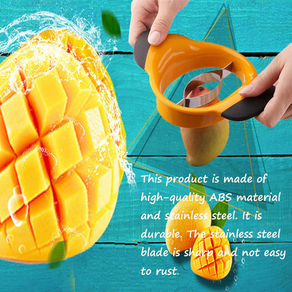 Mango Slicer, Mango Cutter with Stainless Steel Blade