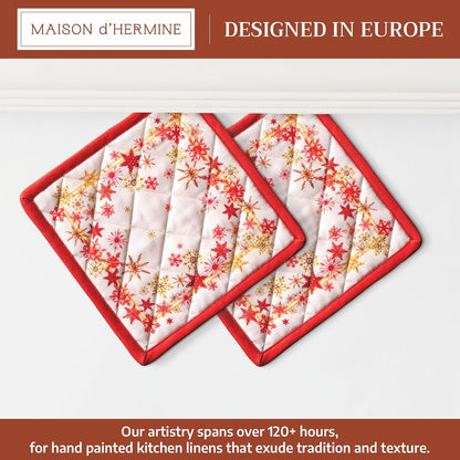 Maison d' Hermine Pot Holders 100% Cotton Potholders (8" x 8") - Colors B