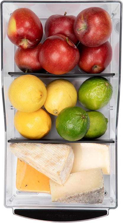 Progressive ProKeeper+ Pantry & Refrigerator Storage Containers – Modular Bins and Organizers (Narrow Stackable Bin, 16.1"L x 4.0"W x 3.6"H)