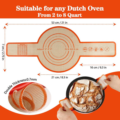 UBeesize Oversize Silicone Baking Mat, 23.6x31.5 Inch Non Stick Pastry Mat with Measurements, XXL Large Nonslip Counter Mat, Fondant/Pie Crust Mat for Making Cookies Macarons Bread Baking Supplies