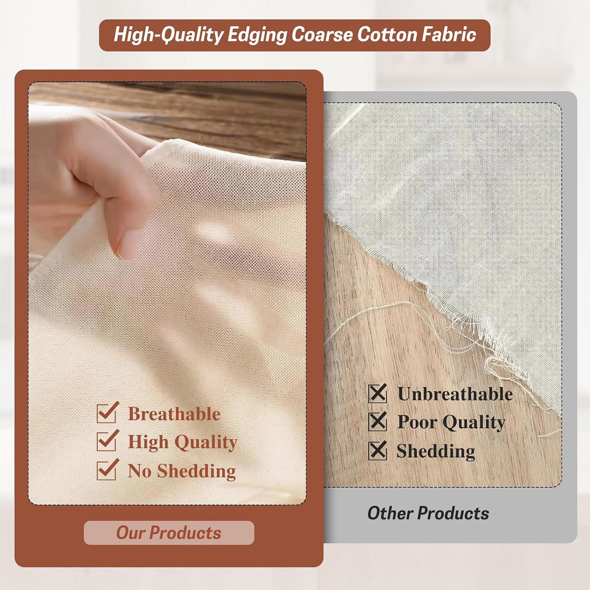 Reusable Cheese Cloths, Organic Cotton Cheese Cloths 20x20 inches, Suitable For Filtering, With Edges, Cheese-Making, Juicing, Baking and Turkey Cooking.