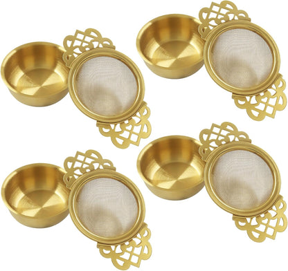 Fine Mesh Tea Strainers, Silver Loose Leaf Tea Filter