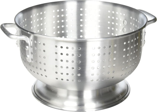 Winco Aluminum Colander with Base, 8-Quart, Medium