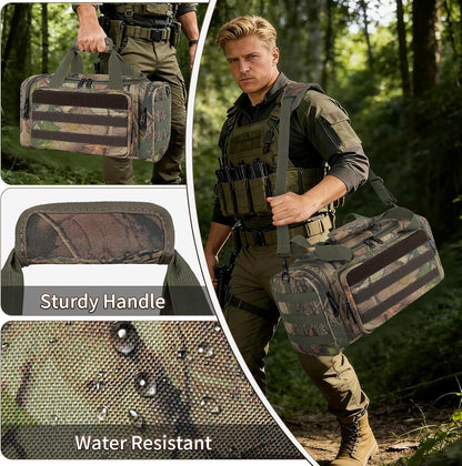 Tactical Pistol Range Bag, Gun Range Bag for Handguns, Shooting Duffle Range Pistol Bag with 6X Magazine Slots, Extra Pockets for Ammo and Essentials