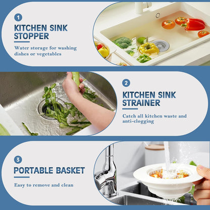 TGOSOMT Kitchen Sink Drain Strainer Stopper