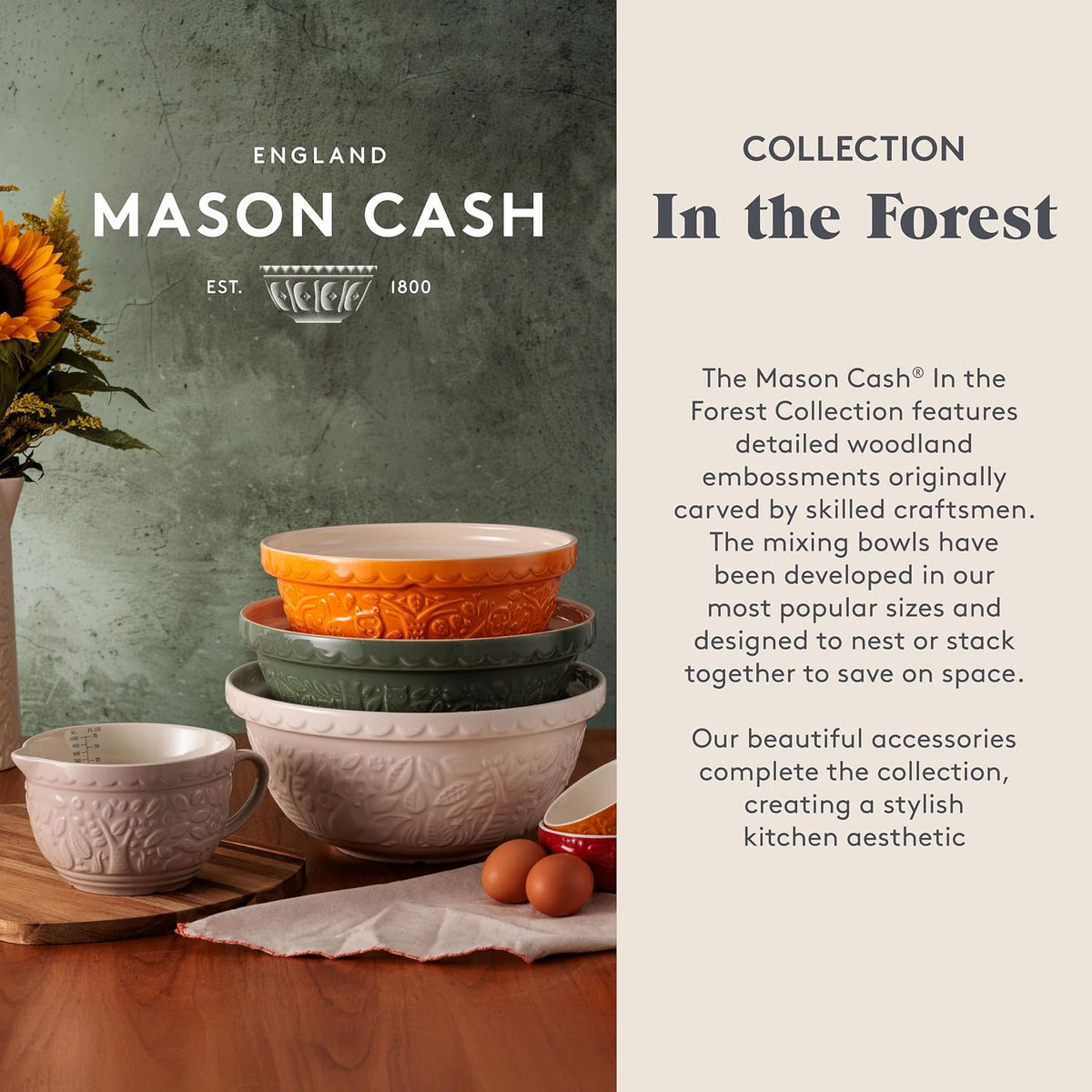 Mason Cash | In The Forest Measuring Jug - 1 Quart