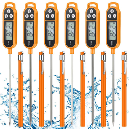 Copkim Food Thermometer Instant Read Probe BBQ,Red