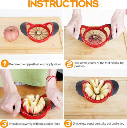 Supercenter Apple Cutter, Apple Corer and Slicer - 4.72 Inch Apple Slicer