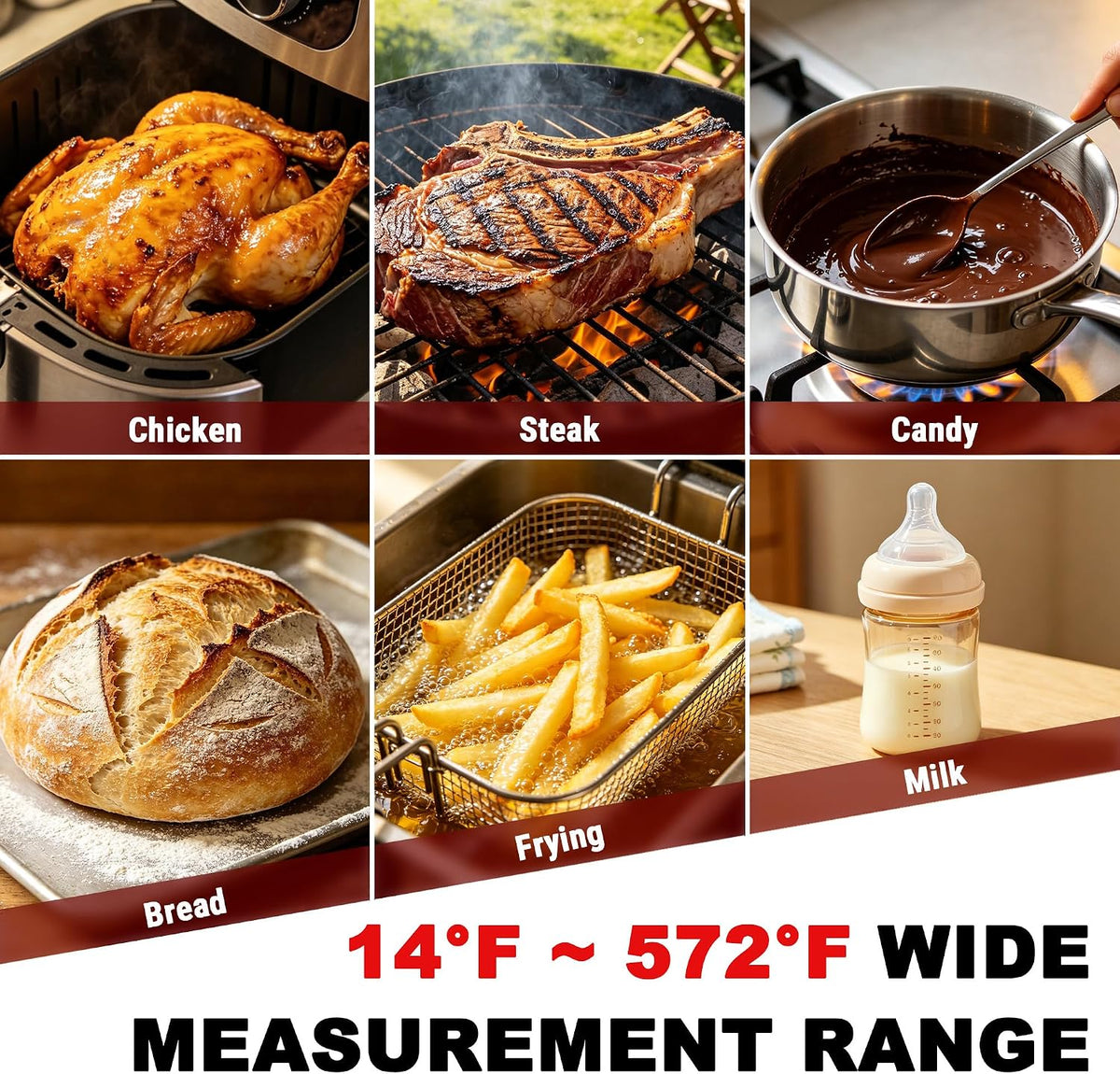 TempPro TempSwift 0.5 Sec Instant Read Meat Thermometer Digital