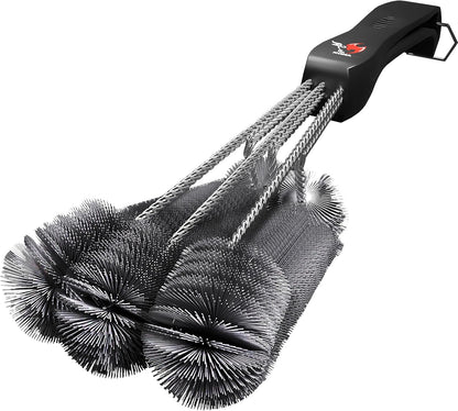Kona 360 Clean Grill Brush – Powerful Grill Cleaner & BBQ Grill Brush for Outdoor Grill – Safe, Bristle BBQ Brush Grill Scraper, Accessory for Easy 30 Second Grill Cleaning - 18 Inch Long Handle