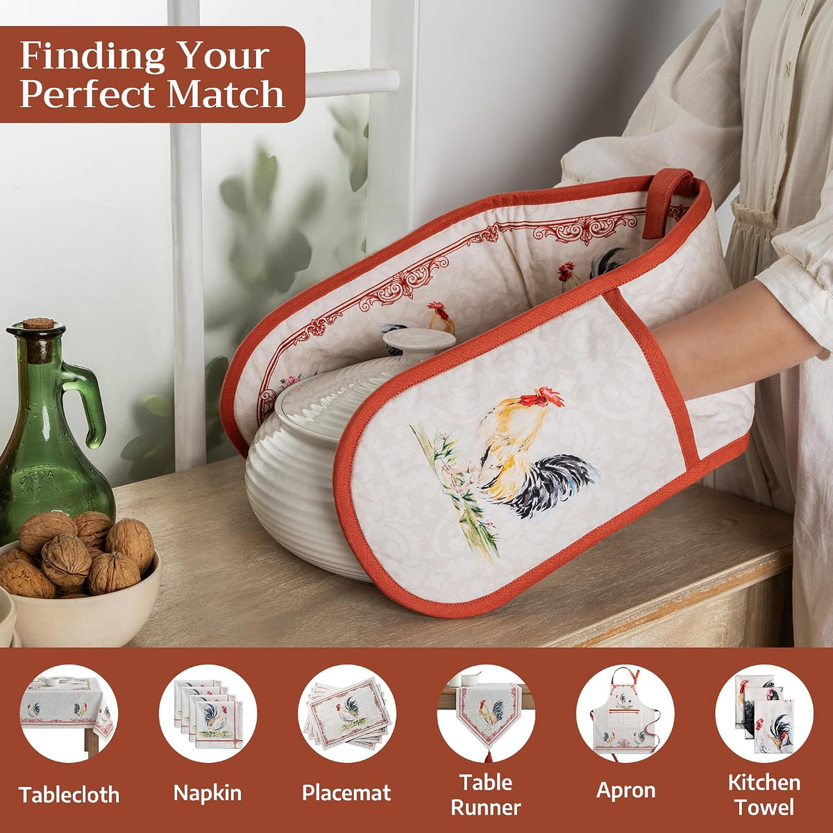 Maison d' Hermine Pot Holders 100% Cotton Potholders (8" x 8") - Colors B