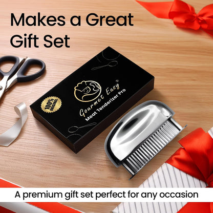 Gourmet Easy Meat Tenderizer Tool with 60 Sharp Blades & Non-slip Handle
