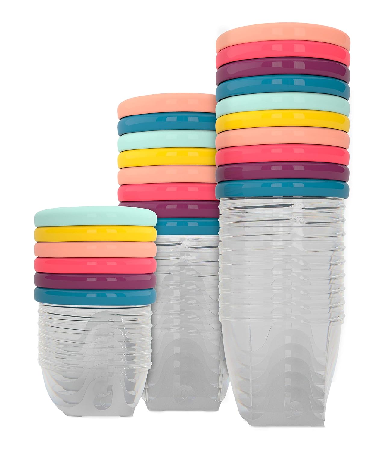 Babymoov Leak Proof Storage Bowls | BPA Free Containers With Lids, Ideal to Store Baby Food or Snacks for Toddlers (PICK YOUR SET SIZE)