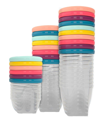Babymoov Leak Proof Storage Bowls | BPA Free Containers With Lids, Ideal to Store Baby Food or Snacks for Toddlers (PICK YOUR SET SIZE)