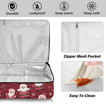Casserole Carriers for Hot or Cold Food Reusable Casserole Dish Carrier Insulated Thermal Large Capacity Durable Perfect for Party Camping Family Gatherings Yellow Fish - Colors B