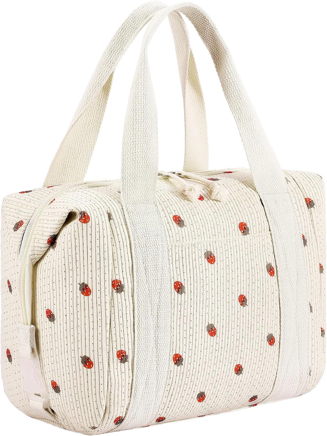 HowFly Lunch Bag Women Lunch Box for Women Cute Corduroy Insulated Lunch Bag Adult Large Cooler Lunch Tote Bags for Work Picnic Beach, Blue