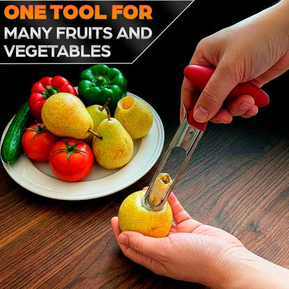Watermelon Cutter Slicer Tool 2-in-1, Retractable Fork, 304 Steel