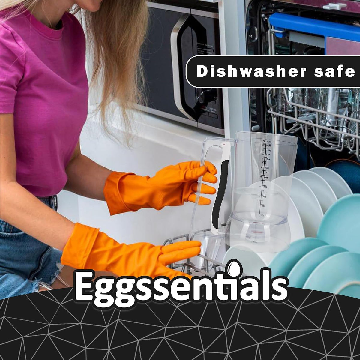 Eggssentials Pancake Batter Dispenser with Squeeze Handle Pancake Dispenser