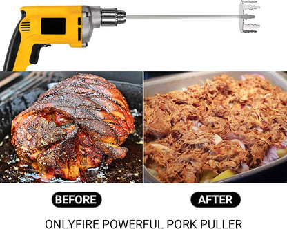 Onlyfire 4 Inch Stainless Steel Pork Puller, Upgraded Ultra-Sharp