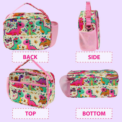 RLGPBON Kids Lunch Bag,Insulated Lunch Box for Girls,Lunch Bag Toddler Teen,School Daycare Cute Travel bags