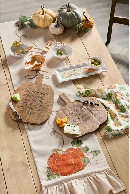Mud Pie Gather Tray and Dip Set, tray 4 1/2" x 12 1/2" | cup 3 3/4" dia
