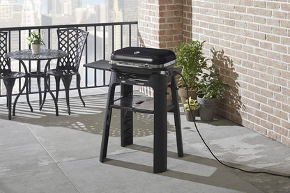 Weber Lumin Compact Outdoor Electric Barbecue Grill, Light Green - Great Small Spaces such as Patios, Balconies, and Decks, Portable and Convenient