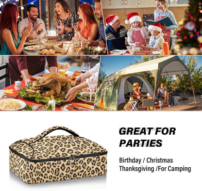 Casserole Carriers for Hot or Cold Food Reusable Casserole Dish Carrier Insulated Thermal Large Capacity Durable Perfect for Party Camping Family Gatherings Yellow Fish - Colors B