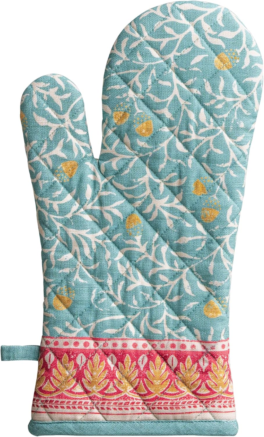 Maison d' Hermine 100% Cotton Oven Mitt & Pot Holder Set (7.5"x13" & 8"x8") - Colors C