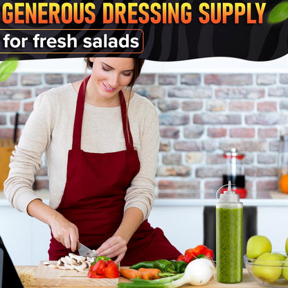 HYQO Small Squeeze Bottles for Sauces, 4 Oz Plastic with Cuttable Tip