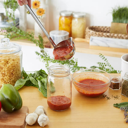 RSVP International Endurance Canning Collection Non-Reactive 18/8 Stainless Steel, Dishwasher Safe, Funnel, Wide Mouth, 2-3/4"