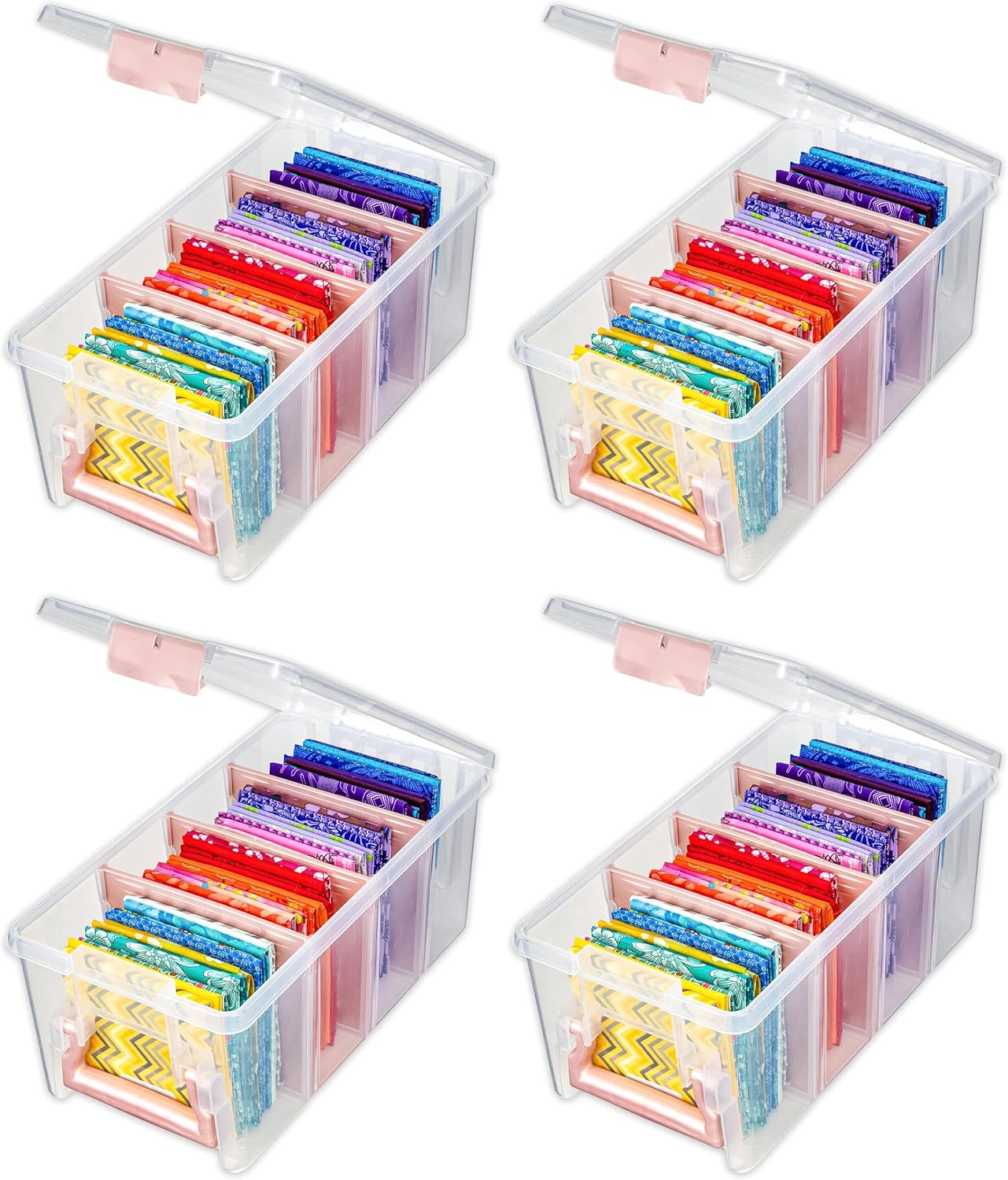 ArtBin Semi Satchel Portable Craft Organizer with 3 Dividers - Clear Plastic Storage Case for Art & Craft Supplies
