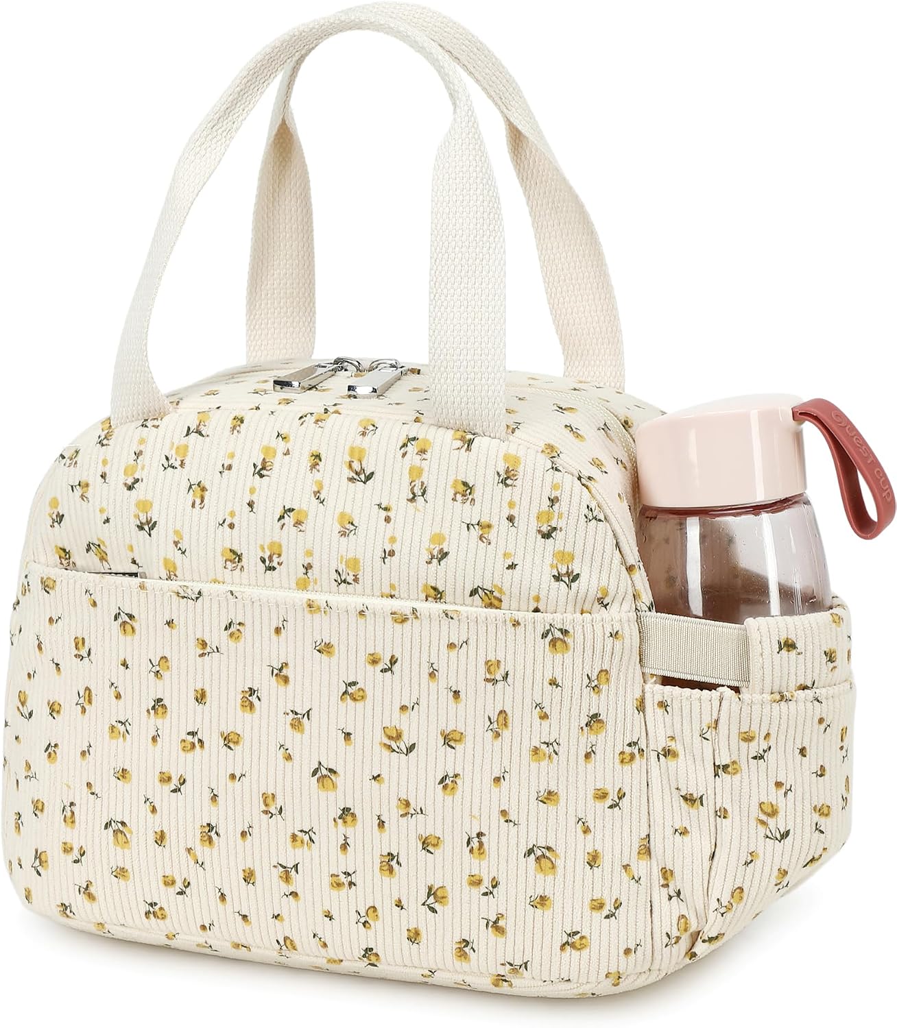Lunch Box Lunch Bag Insulated Lunchbox Cute Reusable Lunch Tote bags for School Work Picnic for Kids Girls Women (Pink Bowknot)
