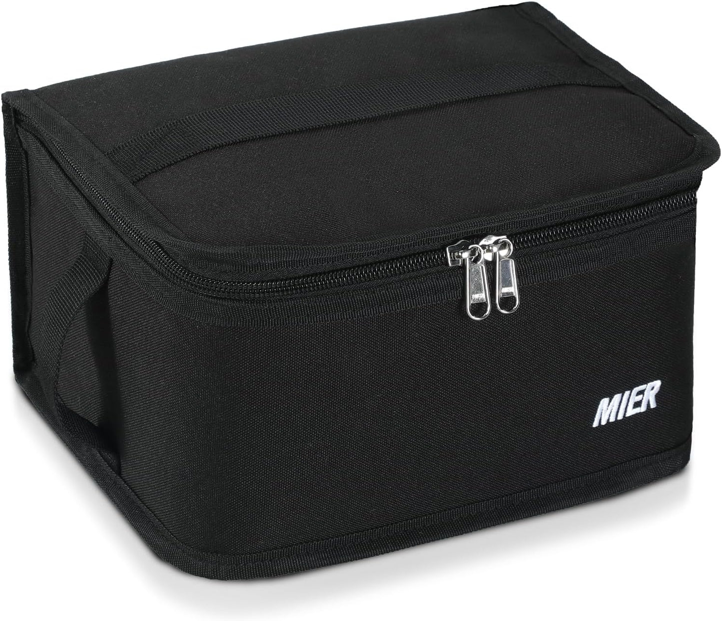 MIER Small Lunch Bag for Kids & Adults Compact Insulated Lunch Box Portable Thermal Mini Cooler for Work School Travel, Bluesteel