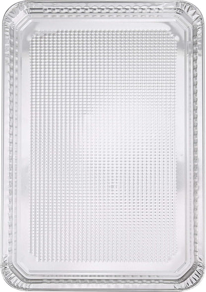 Glad Disposable Bakeware Aluminum Rectangular Cookie Sheets for Baking and Roasting, 12 Count-16" x 11" x 0.25" - Textured, Made from Aluminum - Baking Sheets, Baking Pans, Foil Cookie Sheet