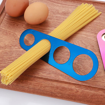 Stainless Steel Spaghetti Measuring Ruler, 4-hole Pasta Portion Tool