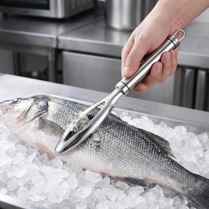 304 Stainless Steel Fish Scale Remover, Fish Scaler Kitchen Tool