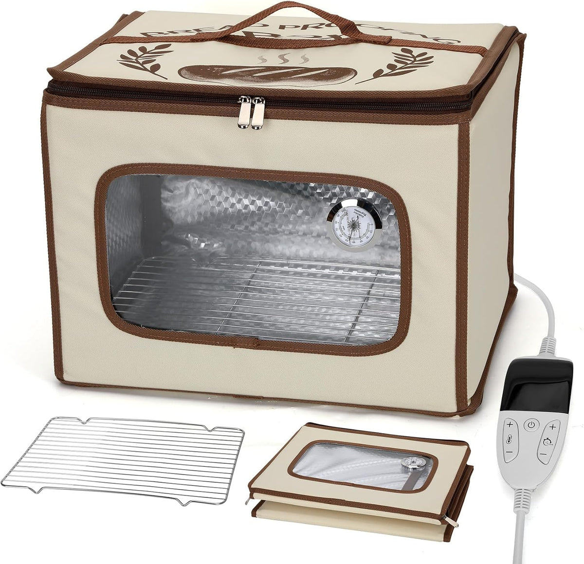 Folding Bread Proofing Box with 68-131℉ Temperature Control and 99H Timer