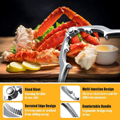 12 Pcs Crab Crackers and Tools Set, Crab Crackers Sets, Lobster Crackers