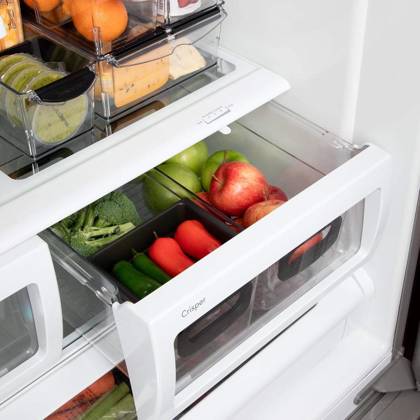 Progressive ProKeeper+ Pantry & Refrigerator Storage Containers – Modular Bins and Organizers (Narrow Stackable Bin, 16.1"L x 4.0"W x 3.6"H)