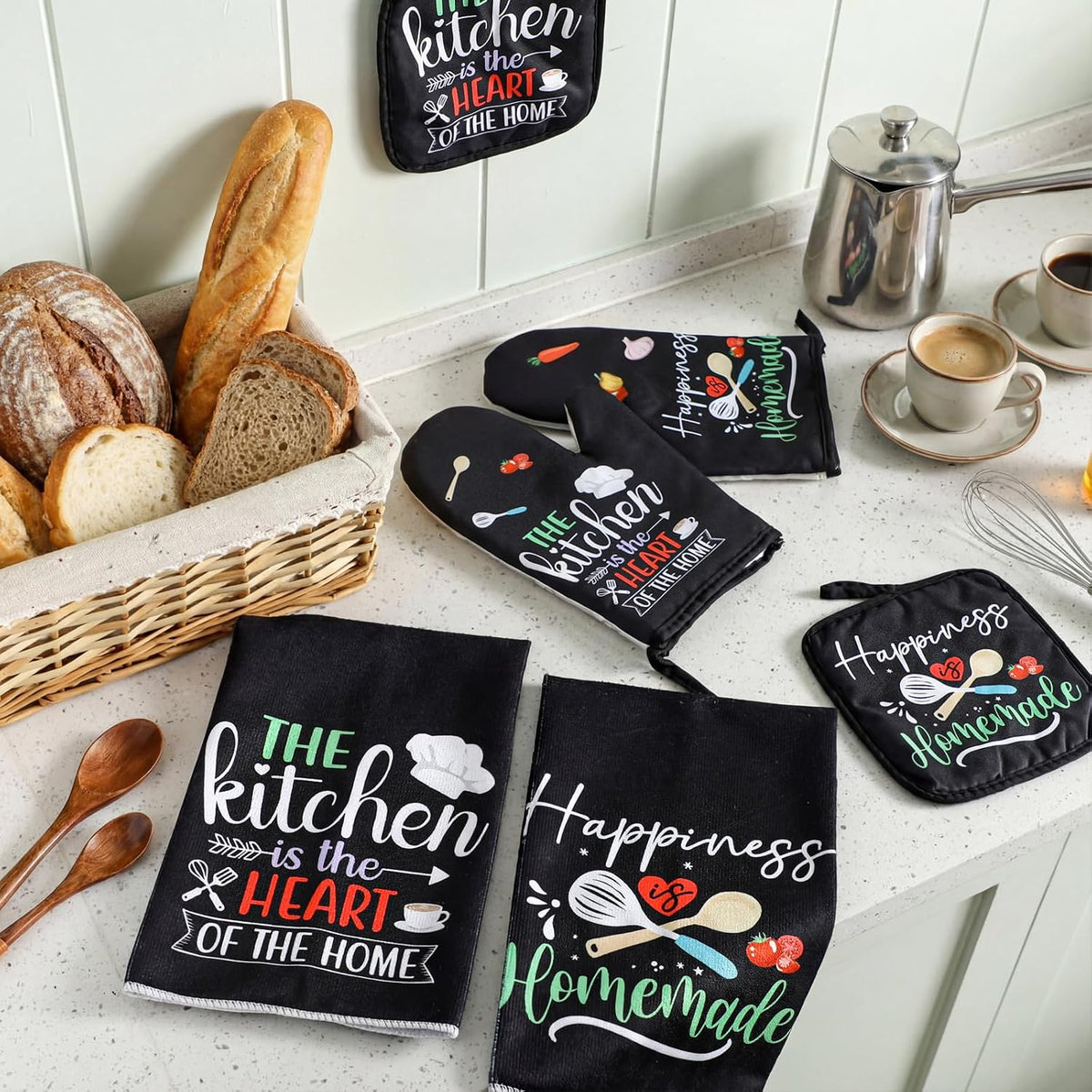 Sratte 6 Pcs Farmhouse Kitchen Decor Accessories Set