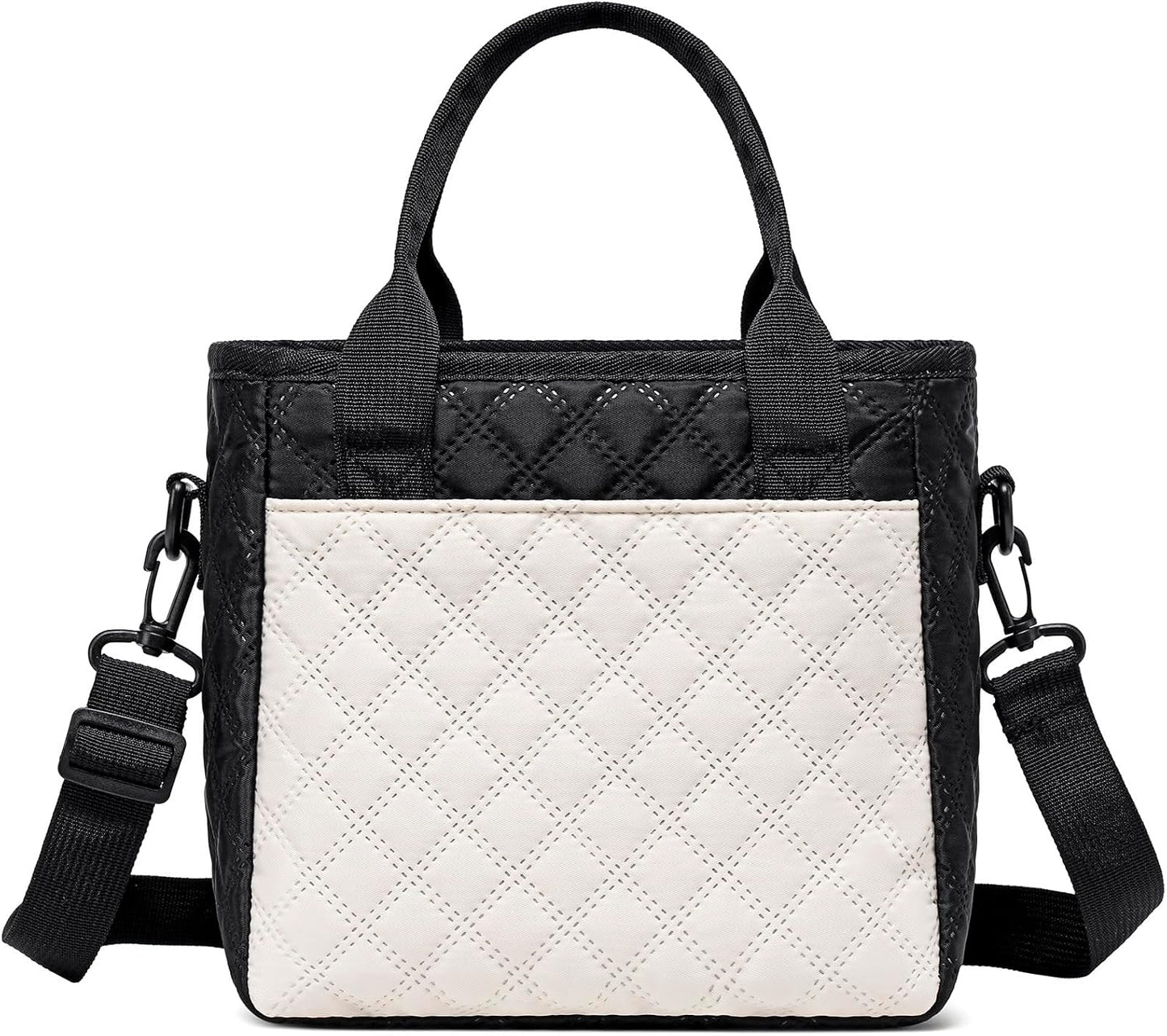 TuErCao Small Lunch Bag Lightweight Insulated Lunch Box for Women Work Portable Soft Cooler for Picnic Travel Road Trips, Loncheras para Mujer, Black