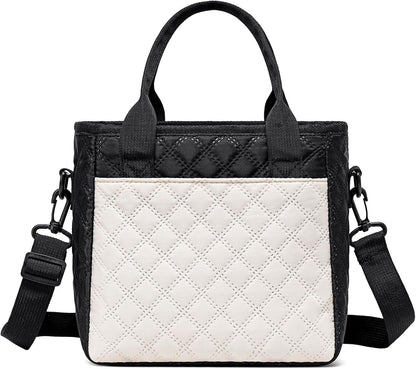 TuErCao Small Lunch Bag Lightweight Insulated Lunch Box for Women Work Portable Soft Cooler for Picnic Travel Road Trips, Loncheras para Mujer, Black