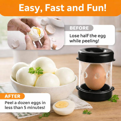 The Negg Boiled Egg Peeler - White